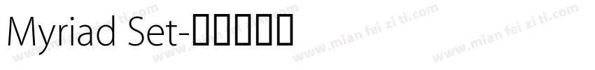 Myriad Set字体转换